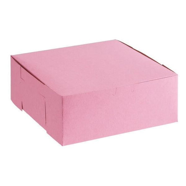 10x10x4 Pink Bakery Box LC 1-PC 100/CS
