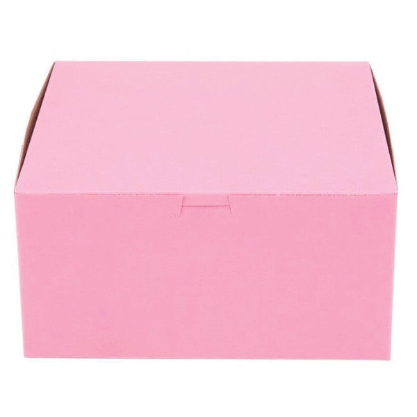 10X10X5 PINK BAKERY BOX LC 1-PC 100/CS