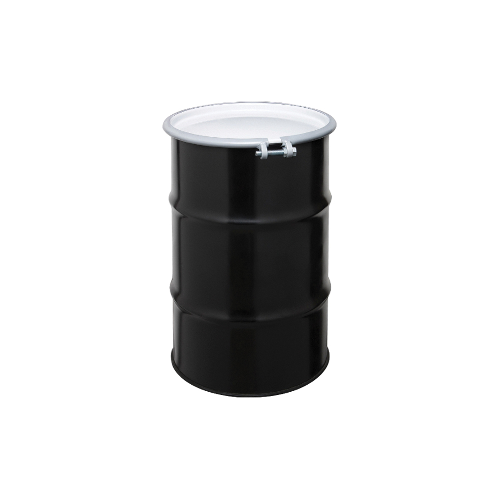 30gal Blk Steel Drum Reconditioned