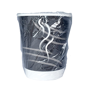 10oz DBL WALL BLK WRAPPED CUP 500/CS