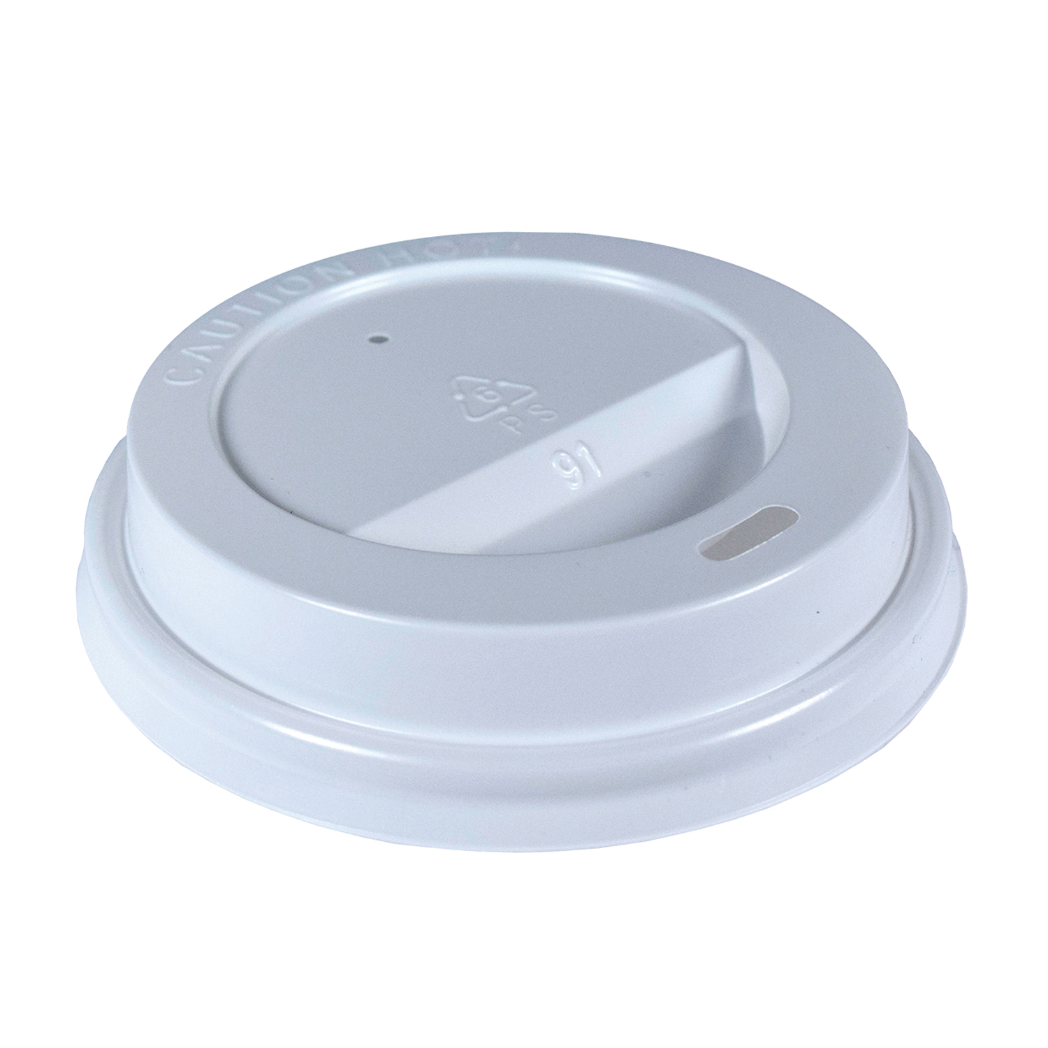 WHT LIDS F/10-12oz WRAPPED CUP 1M/CS