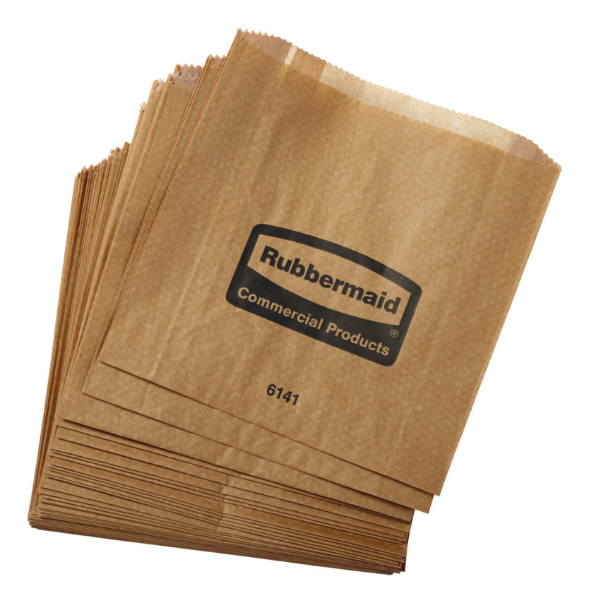 6141 SANITARY NAPKIN BAG  250/CS WAXED 8.75Lx8.5Hx2.75W