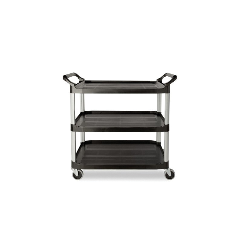 4091 Black UTILITY CART     EA3-SHELF