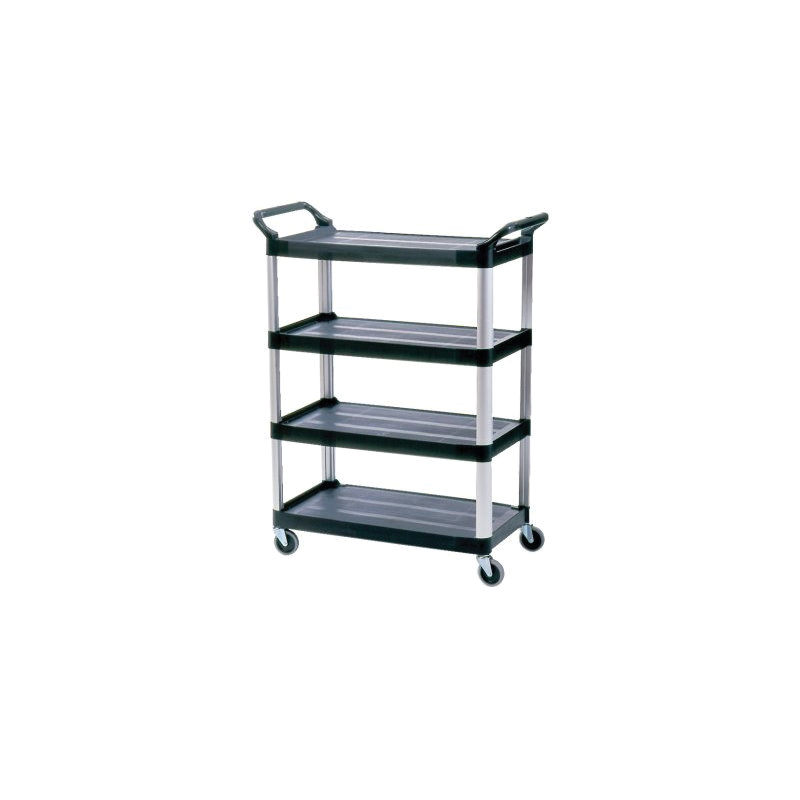 4-Shelf Utility Cart Black