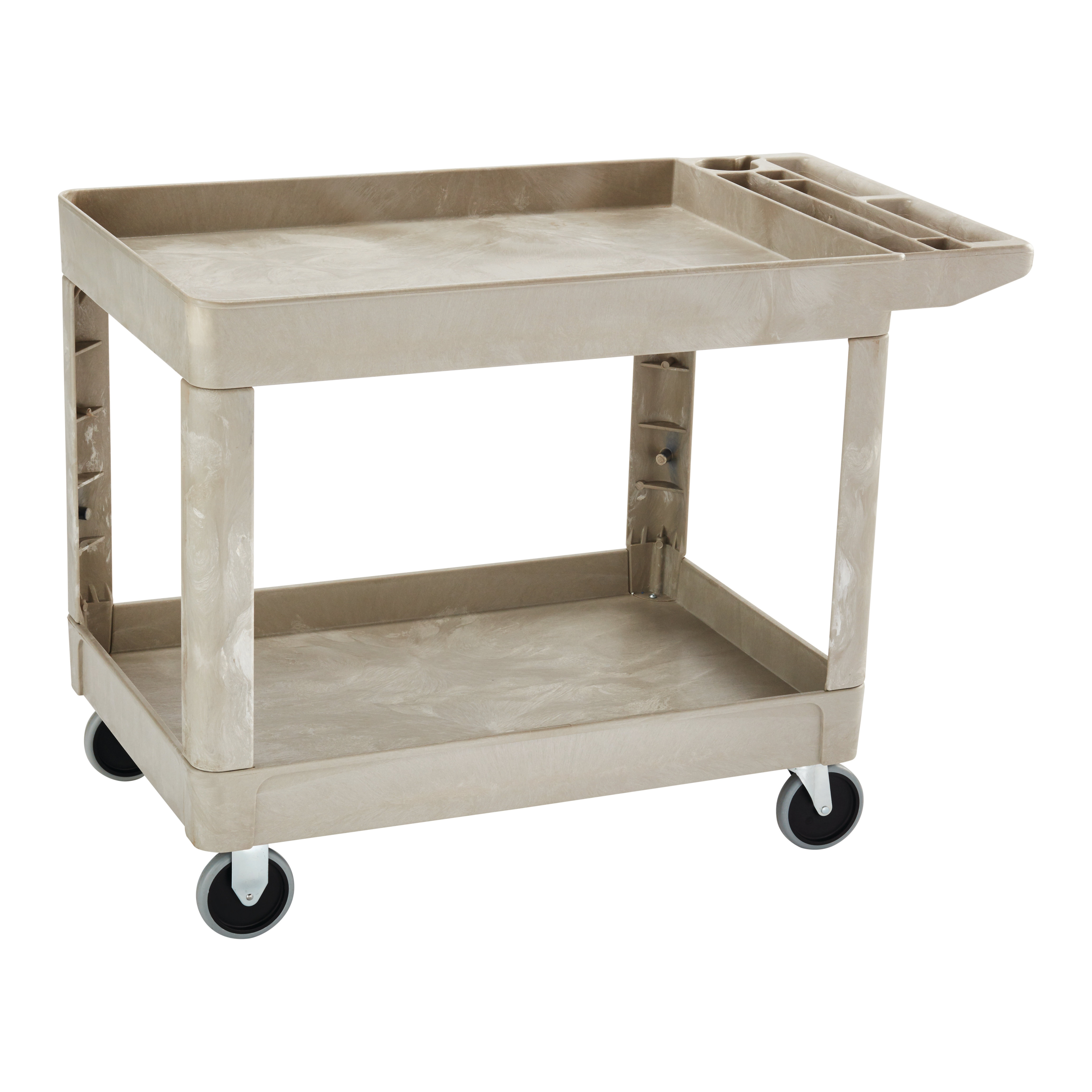 4520-89 BEIGE HVY DUTY CART EA 2-SHELF