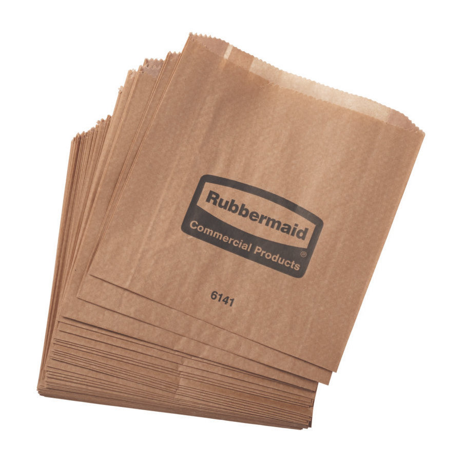 6141 SANITARY NAPKIN BAG  250/CS WAXED 8.75Lx8.5Hx2.75W