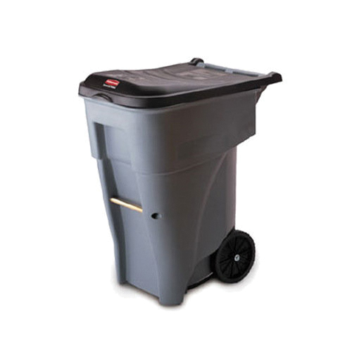 9W21 Gray Roll-out Container 65gal