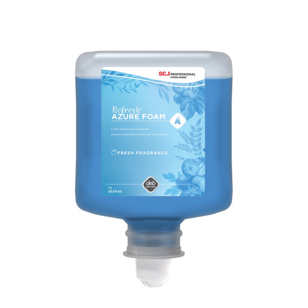 AZU1L REFRESH AZURE FOAM SOAP 6/1LTR  HAND SOAP