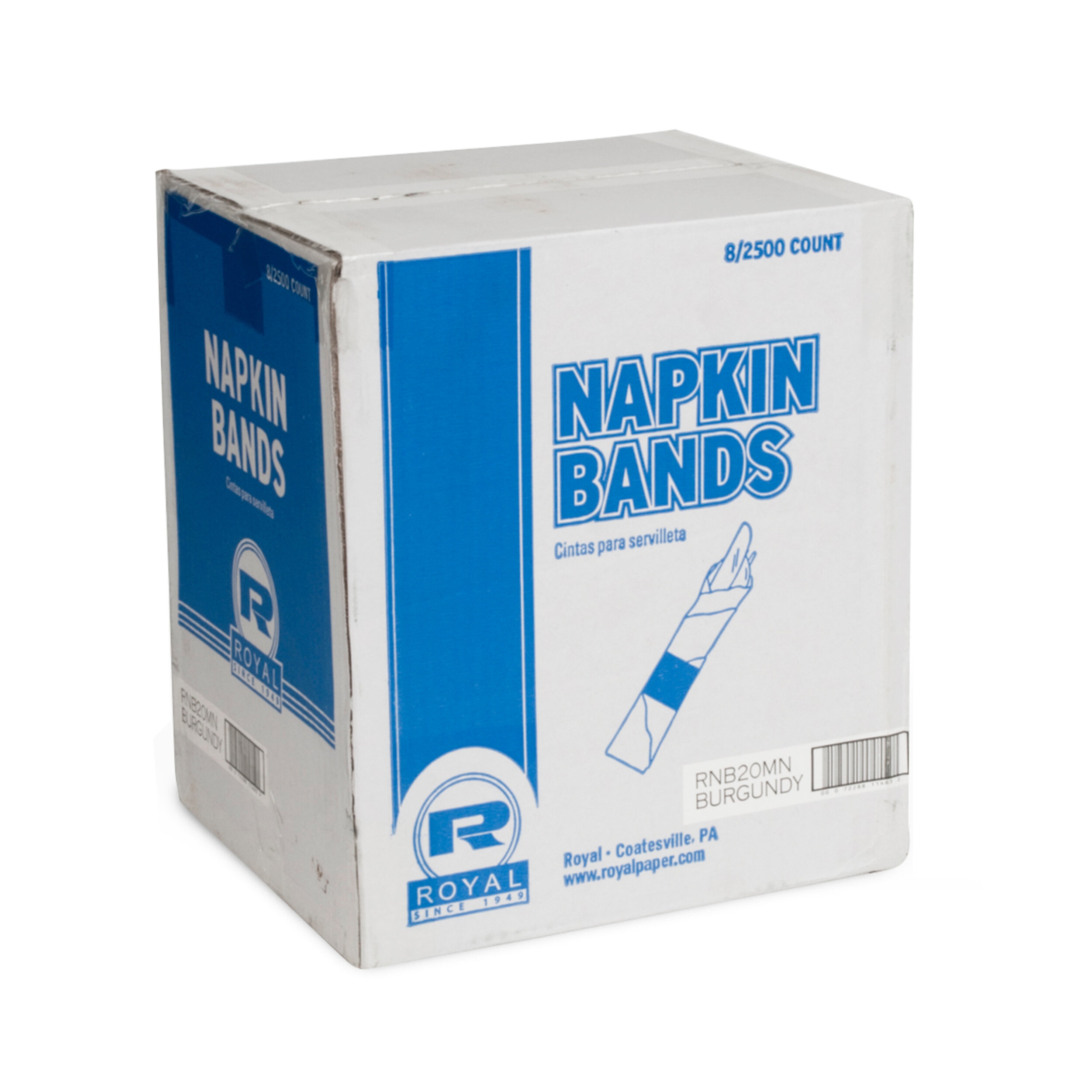 BURGUNDY NAPKIN RINGS 20M/CSRNB20MN BAND