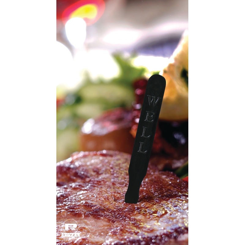 RP145E5 STEAK MARKER WELL DONE BLACK 5/1000