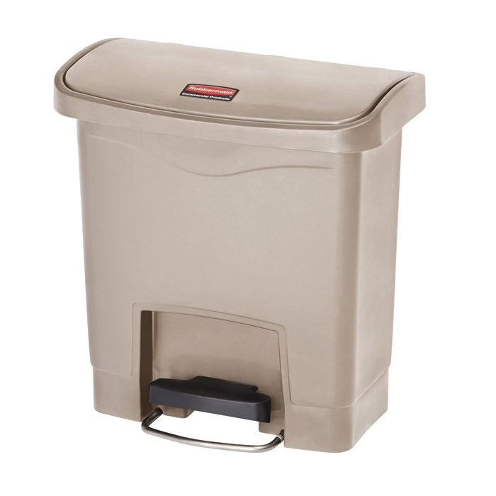 1883455 BEIGE STEP ON CAN 4GAL FRONT STEP RESIN