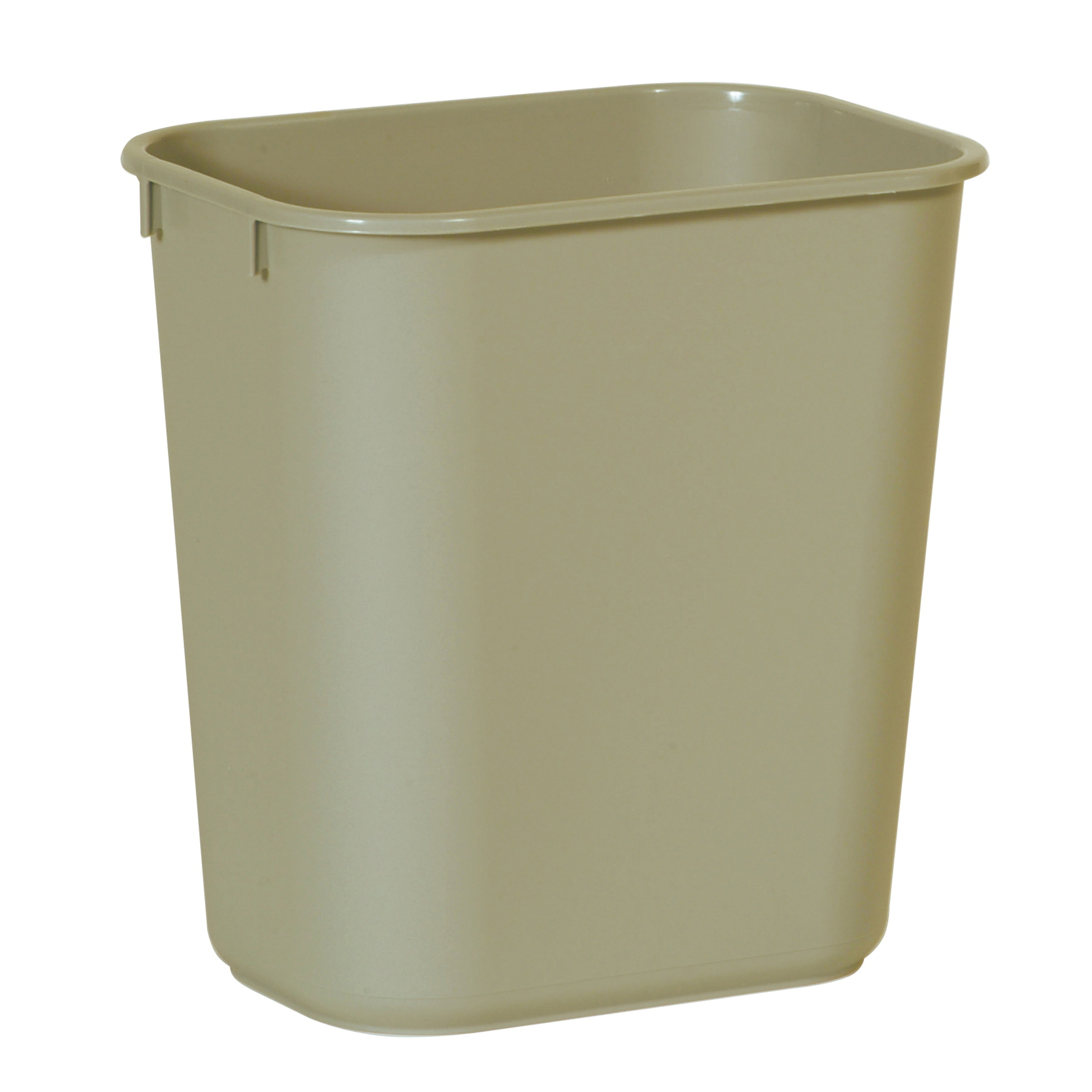 2955BEIGE 13-5/8QT WASTEBASKET12/CS