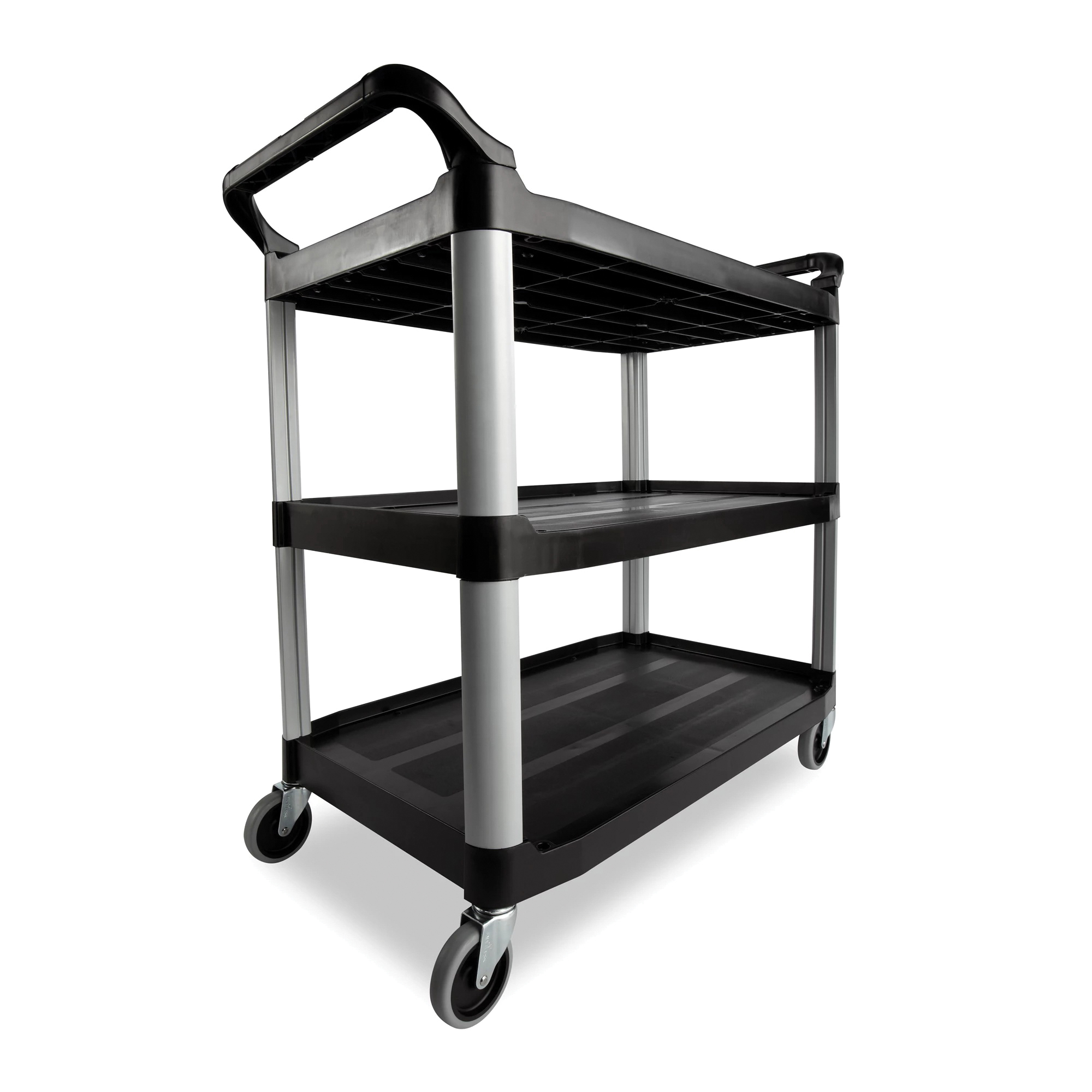 4091 Black UTILITY CART     EA3-SHELF