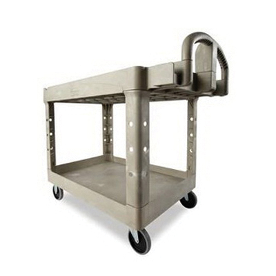 4520-88 BEIGE UTILITY CART  EA 2-SHELF NEW DESIGN  S/O