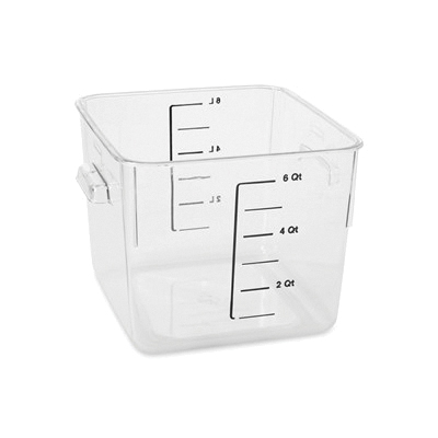 6306 6QT Clear SQUARE CONTAINER0