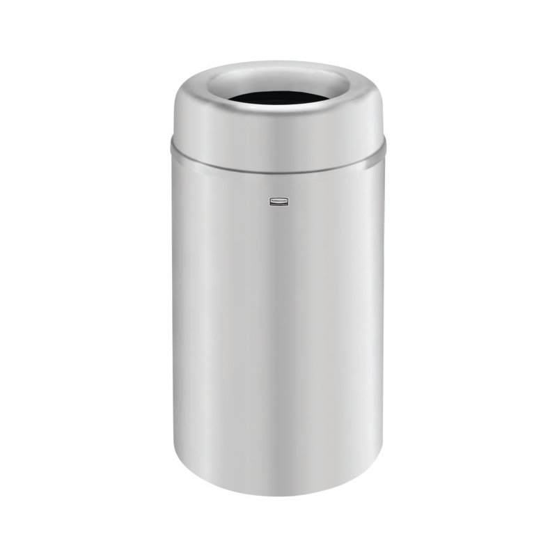 AOT30SAPL OPEN TOP CONTAINER30GAL SATIN ALUM W/LINER