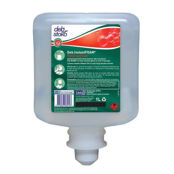 IFS1L INSTANT FOAM SANITIZER6/1L ALCOHOL F/MANUAL DISP