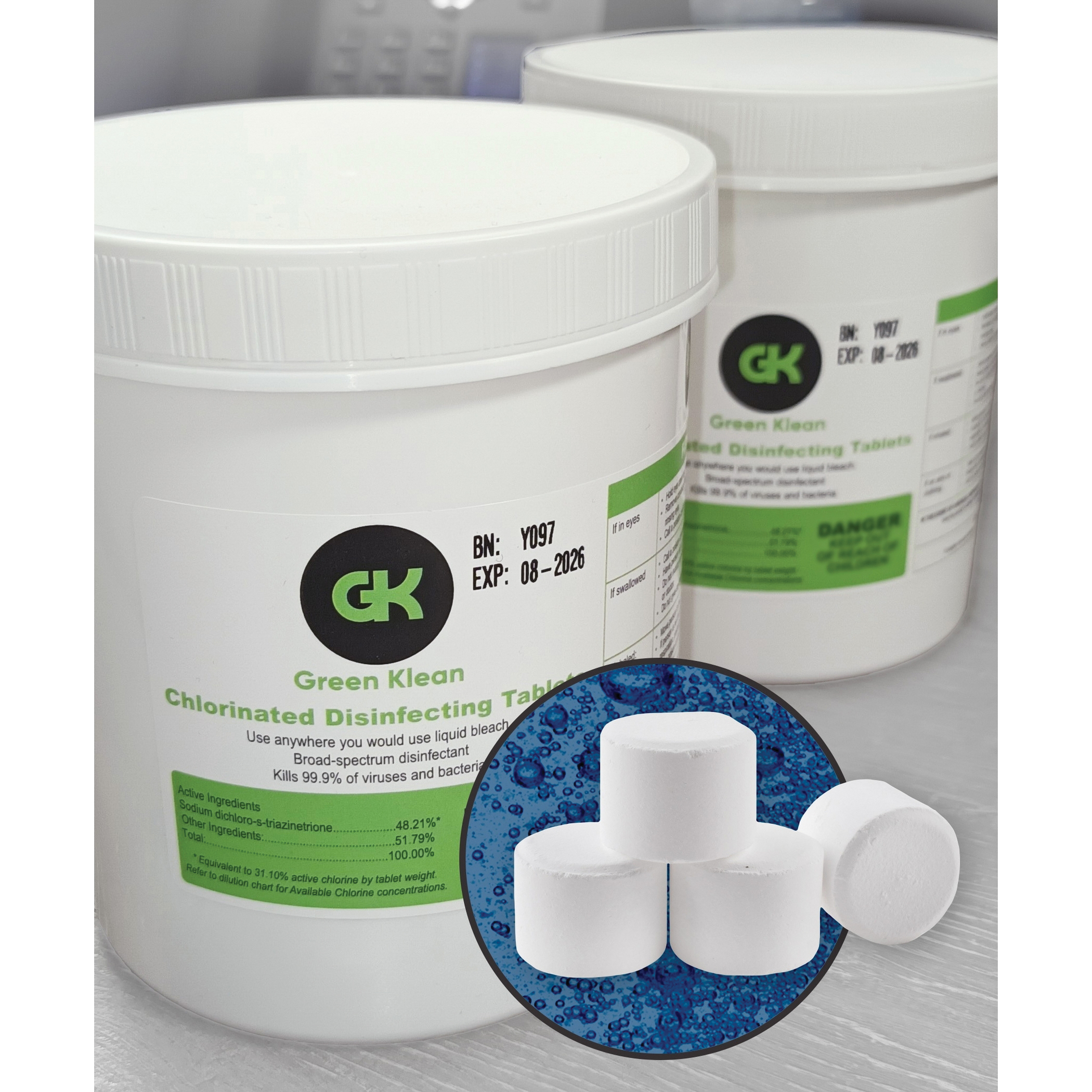 GK-CDT6.55-2PK  Bleach Tablet 2/120-count