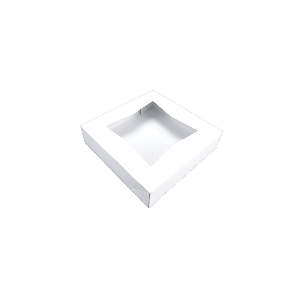 10X10X2.5 AUTO BOX 200/BDLWINDOW BOX  WHITE 24233