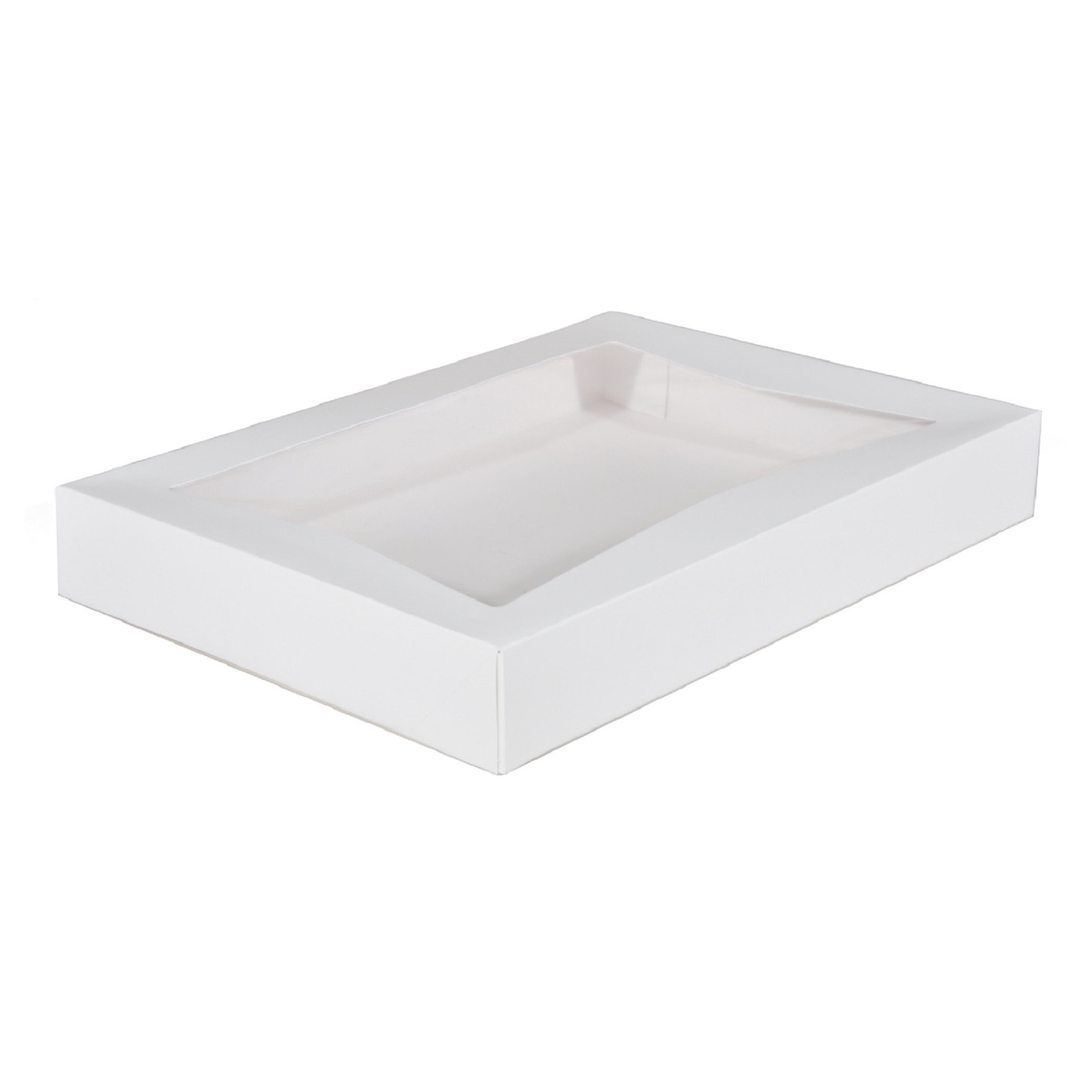 16X12X2-1/4 BAKERY BOX 100/BDL WHITE WINDOW 24543