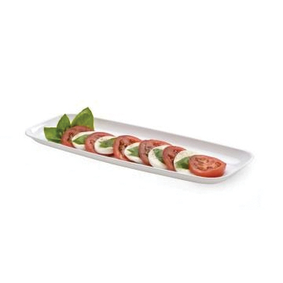 2318PP White 6x17 Rectangular Tray 25/cs