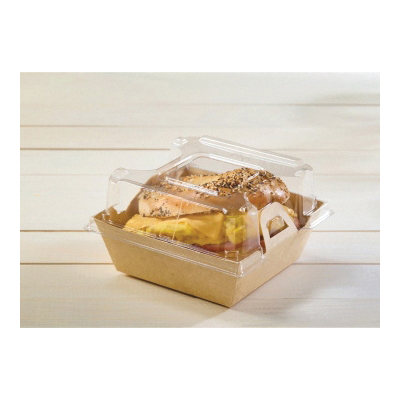 5122060S300 CLR PET LID F/6x6 ECO SNAP CONT 300/CS