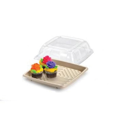 52910F025 10.7 SQUARE PET LID25/CS