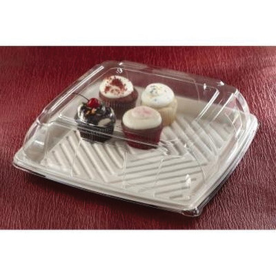 52914F025 14" SQ PET LID 25/CSF/PULP PLATTER