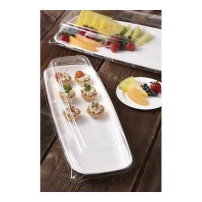 5618N 6.5X18 RECT CLEAR LID 25/CS