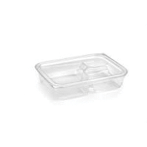 584620B300N 3-COMP BENTO BOXCLEAR FLAT LID        300/CS