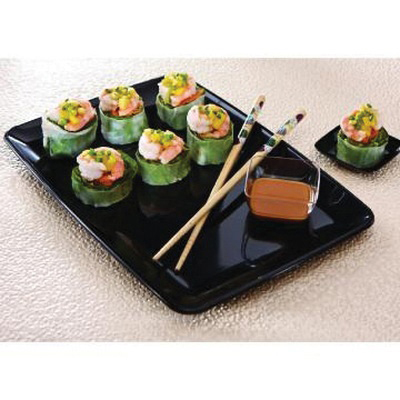 9308PP 8X11 RECT Black CATER TRAY 72/CS