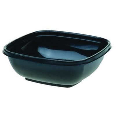 94080B50 80oz Black SQUARE BOWL50/CS