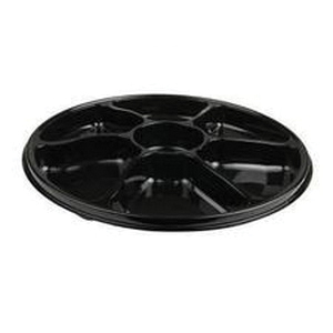 912 12" Black ROUND PET TRAY36/CS