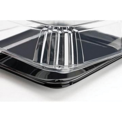 C9612 12" Black SQ PLATTER WITH LID25/CS