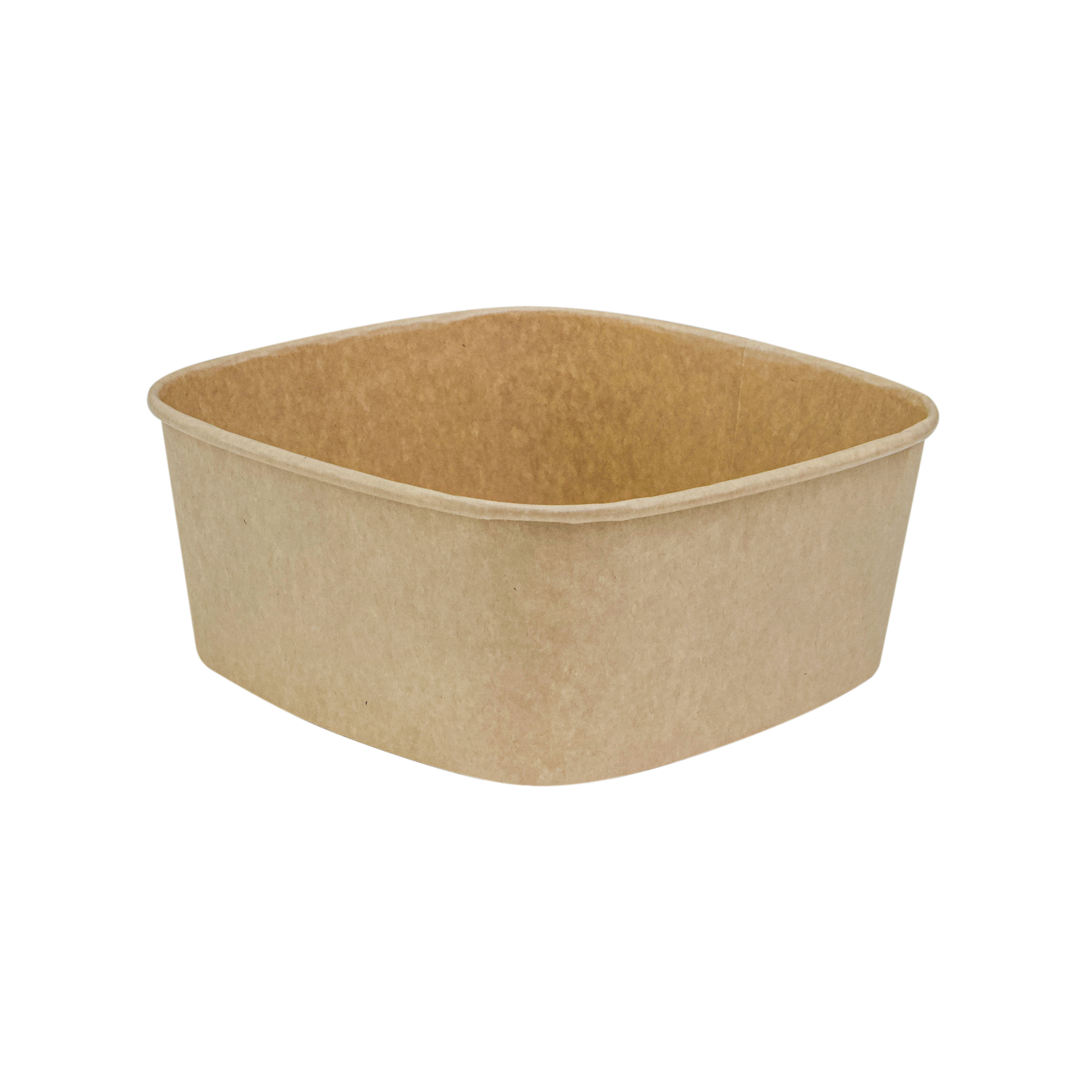 PKB27032D300 32oz Kraft Paper Square Bowl 300/cs