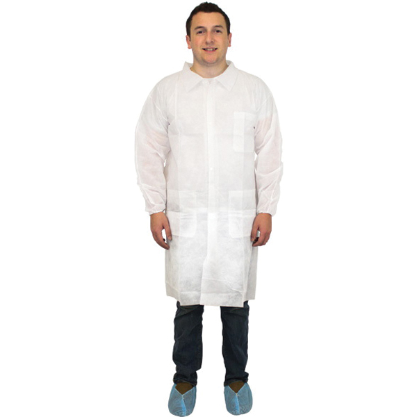 DLWH-2X WHT LAB COAT 30EA/CSC5014 30EA/CS