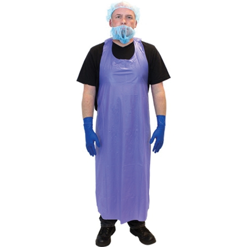 APRON/BLUE 35X45 VINYL 6/1DZDAV06-35X45-DC (DIE-CUT)