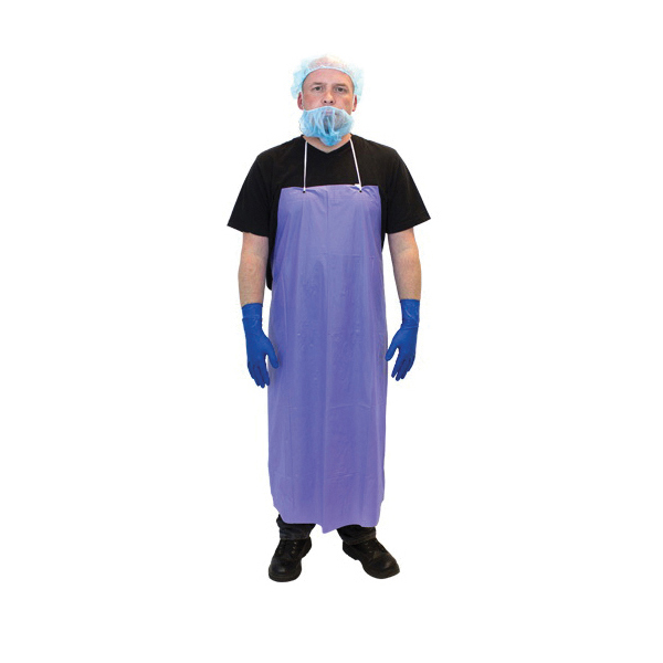 MUB-45SZ  APRON/BLUE 35X45 VINYL 6/1DZ