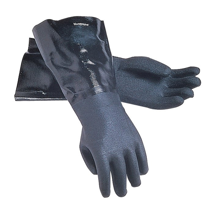 17" NEOPRENE WITH JERSEY LINING STOCK DISHWASH GLOVES 1217EL