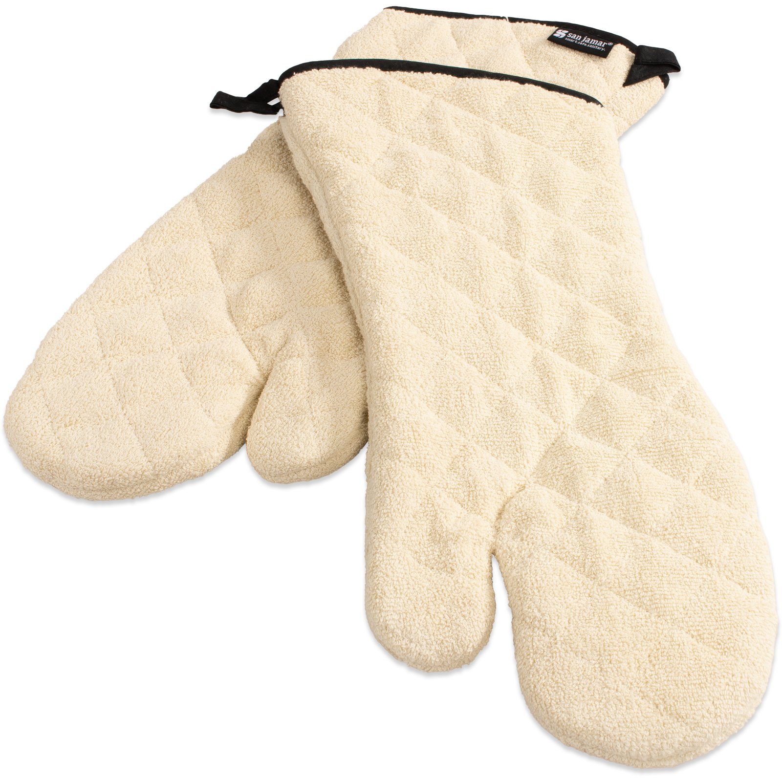 TERRY OVEN MITT 17" PAIR 817TM NO LINING/STM BARRIER