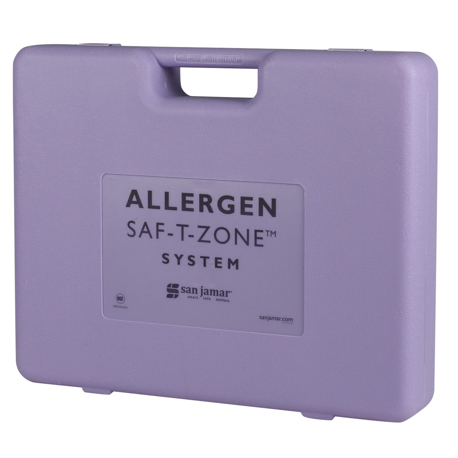 Allergen Safety Tools Purple - Includes Case, 12" Tongs, Turner, 10" Chefs Knife, Cutting Board & Thermometer - EA