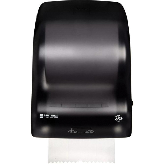 TOWEL DISPENSER FITS 8" ROLL HANDS FREE TRANSLUCENT BLACK PEARL - EA