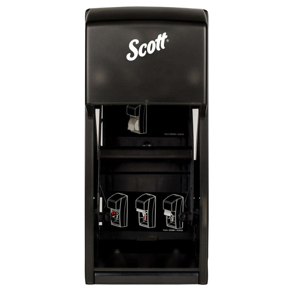 Vertical Single Roll Toilet Paper Dispenser Black