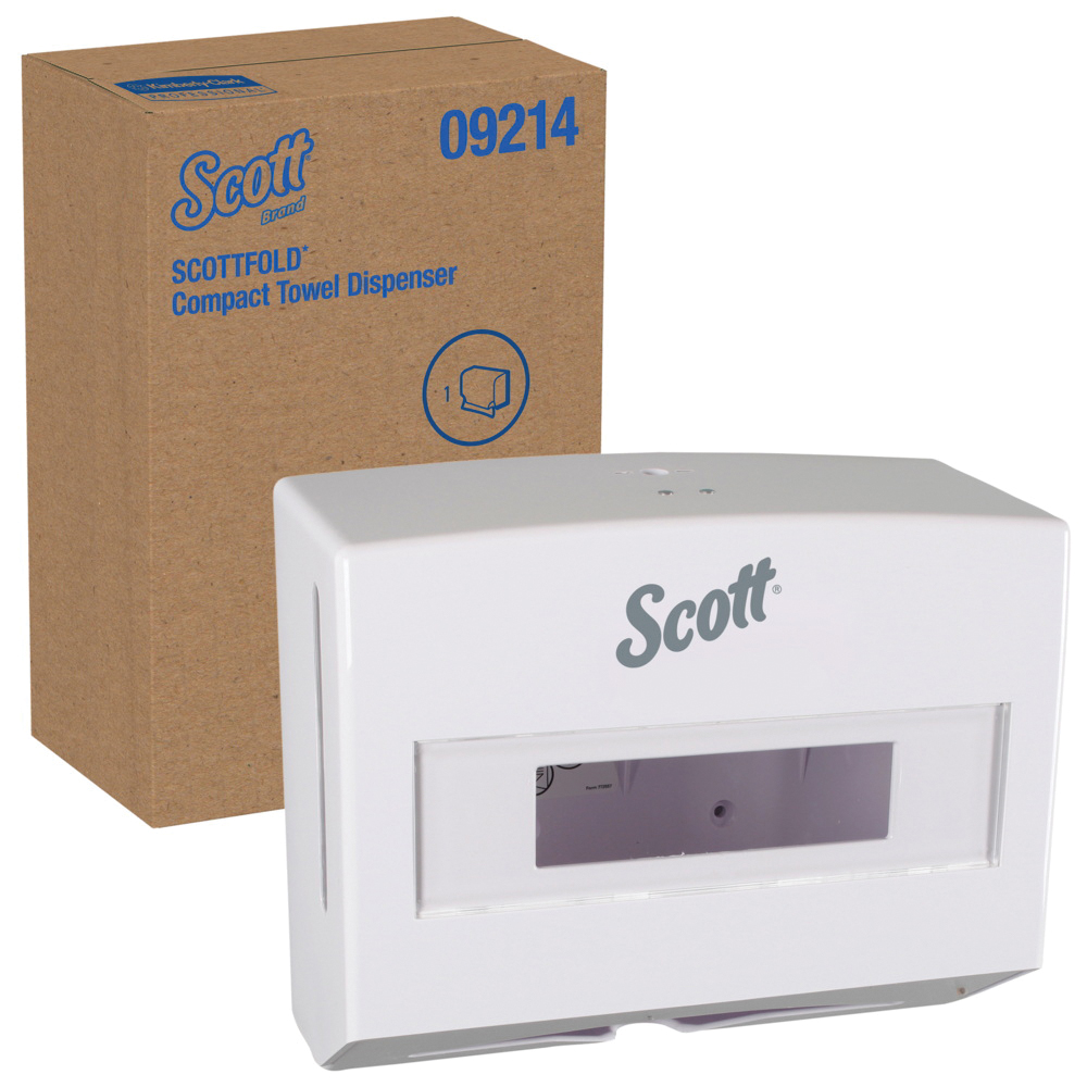 Scott Scottfold Folded Towel Dispenser, White, 10.75" X 9.0" X 4.75"