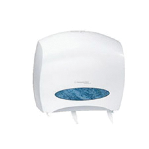 09508 Jumbo Roll Toilet Paper Dispenser with Stub Roll White 1/cs