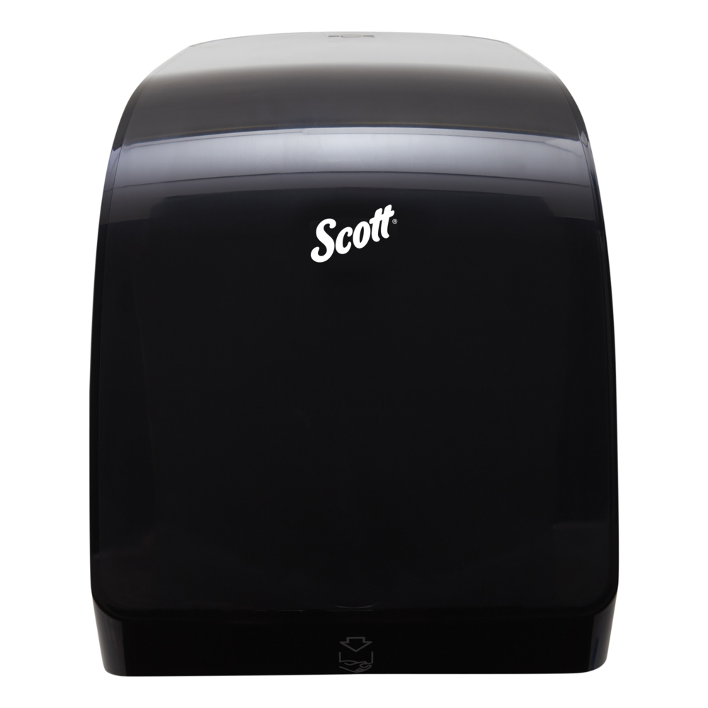 34346 Scott Pro Manual Hard Roll Towel Dispenser Black (Qty 1)