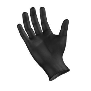 XL BLACK PF NITRILE GLOVES 1M/CS GRIPSTRONG TEX