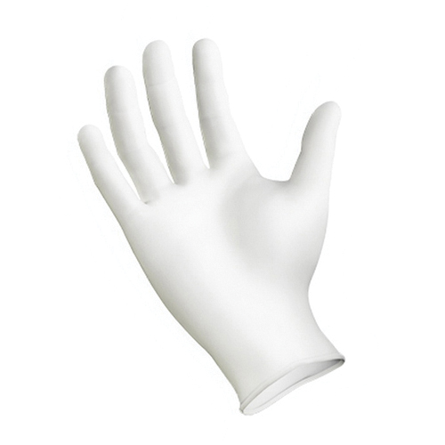 SML WHITE NITRILE GLOVE 10/100