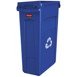 3540-07 BLUE SLIM JIM RECYCLE23GAL W/VENTS