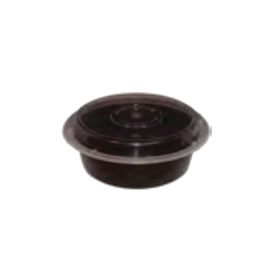 723WHMB 24oz Round Black Combo 150/cs